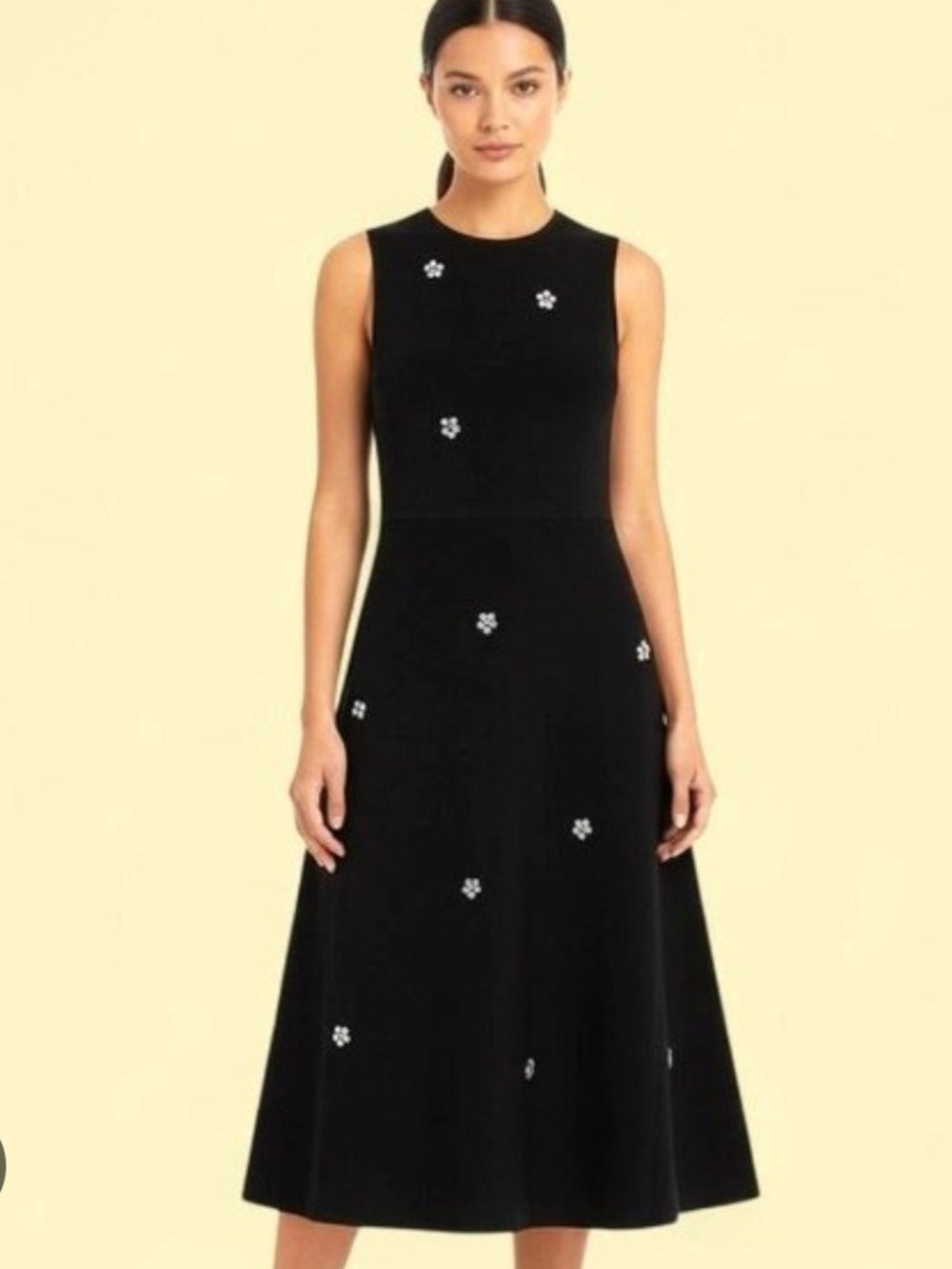 Free Assembly NWT 12-14 Sleeveless Black Midi Dress